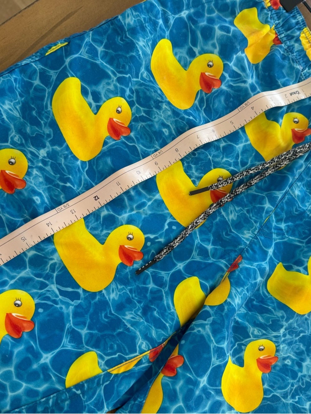 Neff Rubber Duck Print Swim Trunks - Blue & Yellow - Picture 2 of 3